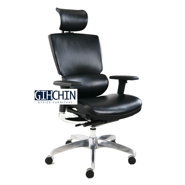 GK01C牛皮人體工學椅